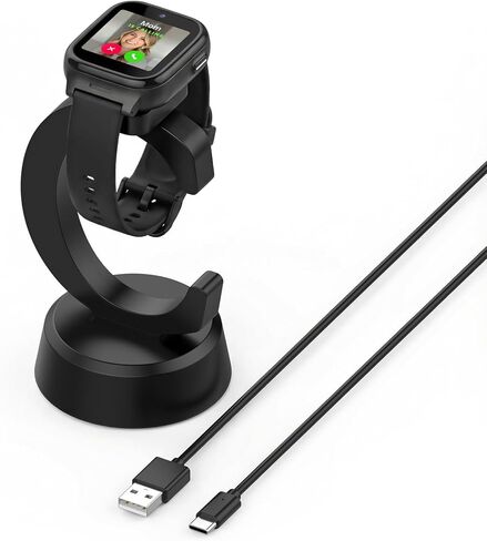 Charger Compatible with Cosmo Jr Track 5 4 3 Watch, Anti-Slip Charging Stand Dock with 3.35Ft USB Cable Cord, Kids Smartwatch Accessories in Saudi Arabia