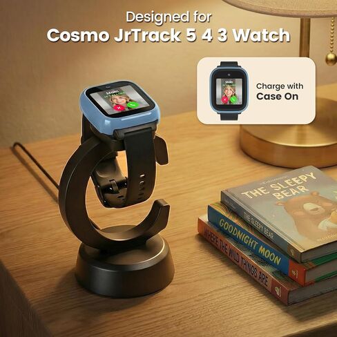 Charger Compatible with Cosmo Jr Track 5 4 3 Watch, Anti-Slip Charging Stand Dock with 3.35Ft USB Cable Cord, Kids Smartwatch Accessories in Saudi Arabia