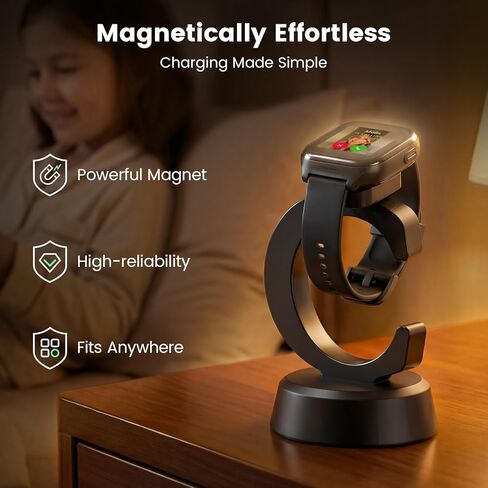 Charger Compatible with Cosmo Jr Track 5 4 3 Watch, Anti-Slip Charging Stand Dock with 3.35Ft USB Cable Cord, Kids Smartwatch Accessories in Saudi Arabia