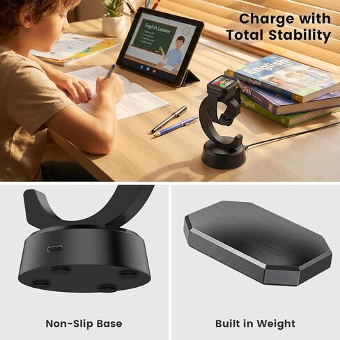 Charger Compatible with Cosmo Jr Track 5 4 3 Watch, Anti-Slip Charging Stand Dock with 3.35Ft USB Cable Cord, Kids Smartwatch Accessories in Saudi Arabia