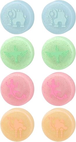 Switch Joycon Thumb Grip Caps, Soft Silicone Joystick Cover Compatible with OLED/Lite, Analog Stick Grips Button Covers for Switch Controllers (L-Mix) in Saudi Arabia