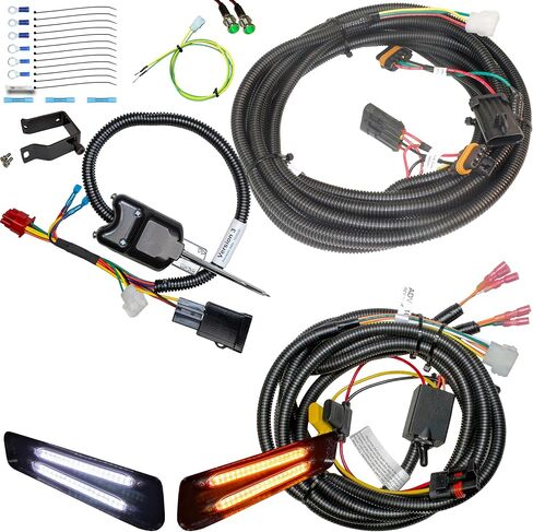 Plug and Play Turn Signal Kit for 2025+ Polaris Ranger 1000 XP with DRL Bumper Lights (Lever Switch, With Horn) in Saudi Arabia