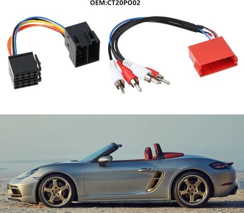 SING F LTD Car Radio Amplified System to RCA Harness Adapter CT20PO02 Compatible with Porsche Boxster 1997-2002 in Saudi Arabia