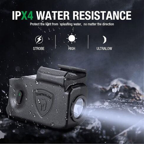 WARRIORLAND Taurus G3C IWB Kydex الحافظة مع مصباح يدوي تكتيكي لمسدس Taurus G2C / Taurus G3C، 150 لومن ضوء LED ومجموعة الحافظة in Kuwait