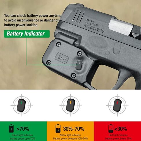 WARRIORLAND Taurus G3C IWB Kydex الحافظة مع مصباح يدوي تكتيكي لمسدس Taurus G2C / Taurus G3C، 150 لومن ضوء LED ومجموعة الحافظة in Kuwait