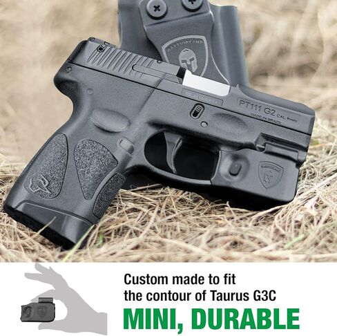 WARRIORLAND Taurus G3C IWB Kydex الحافظة مع مصباح يدوي تكتيكي لمسدس Taurus G2C / Taurus G3C، 150 لومن ضوء LED ومجموعة الحافظة in Kuwait