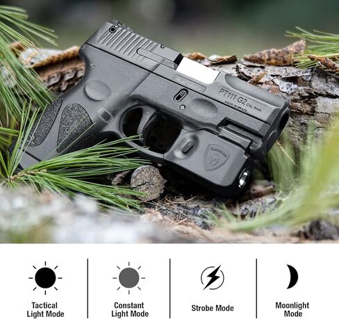 WARRIORLAND Taurus G3C IWB Kydex الحافظة مع مصباح يدوي تكتيكي لمسدس Taurus G2C / Taurus G3C، 150 لومن ضوء LED ومجموعة الحافظة in Kuwait