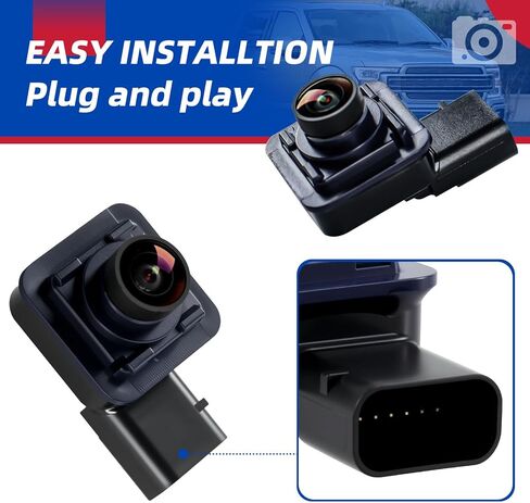 كاميرا احتياطية متوافقة مع Ford F150 2015 2016 2017 2018 2019 كاميرا الرؤية الخلفية تحل محل # FL3Z-19G490-D FL3T-19G490-AJ in Kuwait