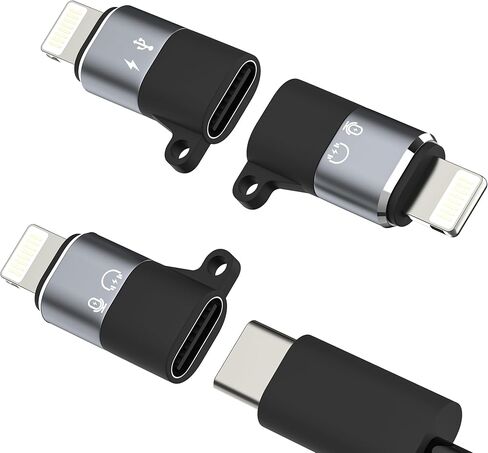 محول OTG Audio USB C إلى Lightning (3 عبوات) لهاتف Iphone 14 13 12 11 Pro Max Type C أنثى إضاءة ذكر كابل محول شاحن سماعة رأس لأجهزة Ipad وApple Mfi وقارئ بطاقة بيانات الهاتف المعتمد in Kuwait