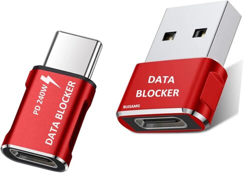 Data Blocker, USB Data Blocker Protection from Illegal Downloading, Hacking Proof 100% Guaranteed, USB C Data Blocker for iPhone 16 15 and Any USB Phone Charging (2-Pack) in Saudi Arabia
