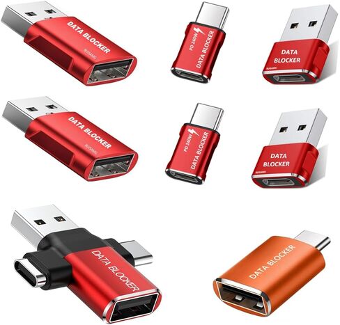 Data Blocker, USB Data Blocker Protection from Illegal Downloading, Hacking Proof 100% Guaranteed, USB C Data Blocker for iPhone 16 15 and Any USB Phone Charging (2-Pack) in Saudi Arabia