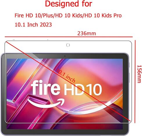 Screen Protector for 10/10 Kids/ 10 Kids Pro Tablet Tempered Glass, [Easy Installation] 2 Pack (10 / 10Kids/) Only applicable to 2023, 2024, 2025 Generation, not applicable to 2021. in Saudi Arabia