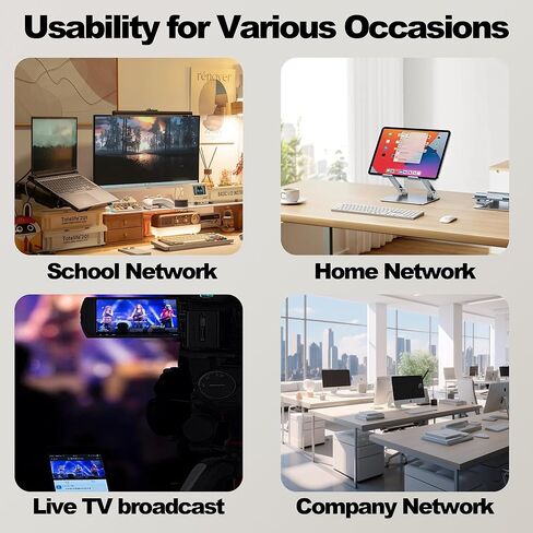 موزع إيثرنت 1 إلى 2، محول شبكة إيثرنت RJ45 8P8C LAN موسع الإنترنت 1 في 2 محول مع كابل طاقة USB لجهاز توجيه محور الكمبيوتر in Saudi Arabia