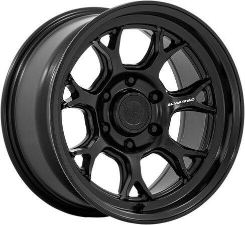 سبائك الكركدن السوداء الصلبة ETOSHA 17X8.5، 6X5.5، 5.22، +12 مم أسود غير لامع - BR017MX17856812 in Kuwait