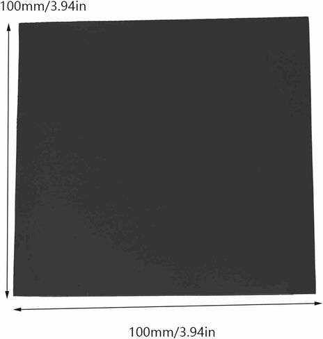 100x100x2mm CPU Thermal Pad, Thermal Pad Cutting Piece, Heatsink Cooling Conductive Silicone Pads, Low Viscosity High Thermal Conductivity Rate Easy to Cut Black (Black) in Saudi Arabia