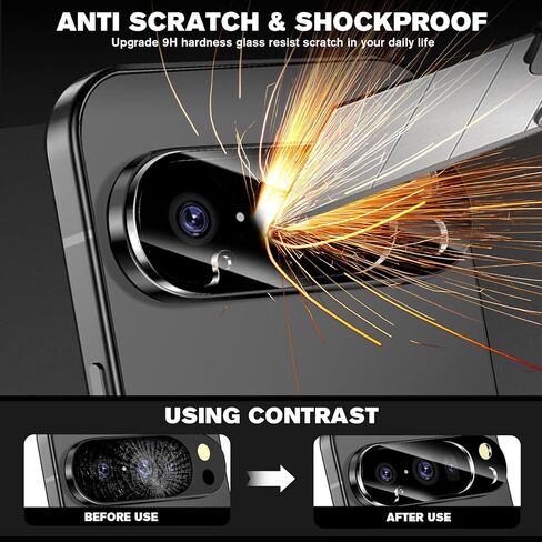 3 عبوات لواقي عدسة الكاميرا Google Pixel 10 Pro، زجاج مقسى 9 صلابة، واقي شاشة كاميرا عالي الدقة مضاد للخدش لهاتف Pixel 10 Pro in Kuwait