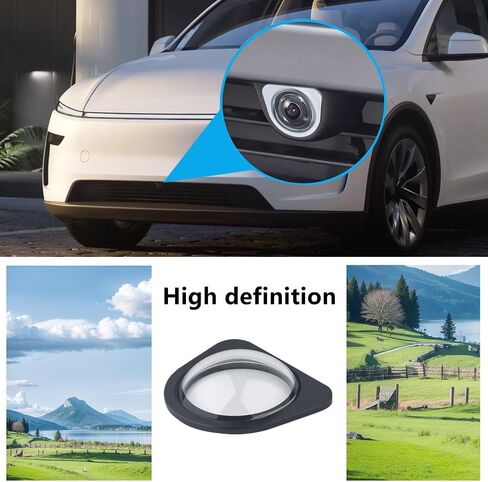 Premium Tempered Glass Front Camera Lens Guard Cover Protector For Tesla Model Y Model 3 - Autopilot Compatible - Scratch & Drop Resistant Protection in Saudi Arabia