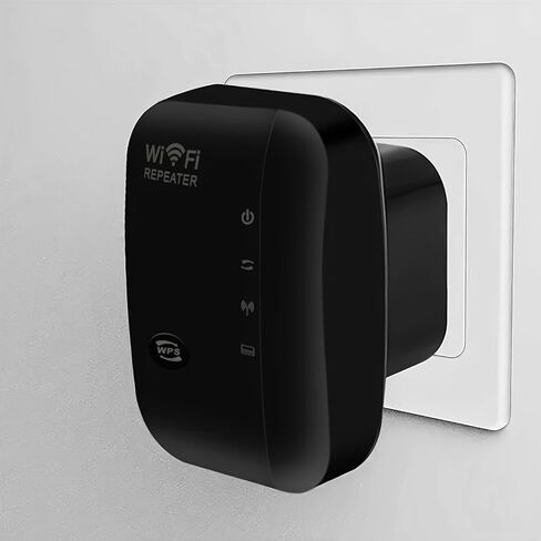 1pcs WiFi Extenders Signal Booster Up to 1200 sq.ft and 30 Devices, 300Mbps &2.4GHz Wireless Internet Repeater Booster with Ethernet Ports, WPS Setup - White in Saudi Arabia