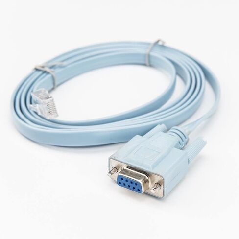 Rocstor Premium 6 ft Cisco Console Router Cable - RJ45 (م) - DB9 (f) - شبكة RJ-45 Male - DB in Saudi Arabia