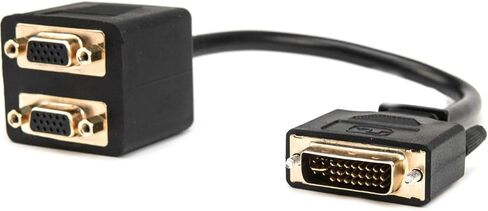 Rocstor Premium 1 ft DVI-I تناظري إلى 2 x VGA Video Splitter Cable - M/F - DVI-I (وصلة واحدة) ذكر in Saudi Arabia