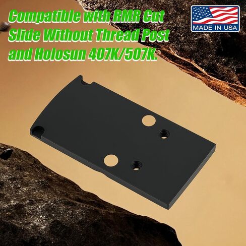 Adapter Plate for RMR Cut Slides No Recoil Lug Required | Compatible w/K-Footprint & RMS-C Optics (407K/507K/EPS/RomeoZero) | Model RM-H07K in Saudi Arabia