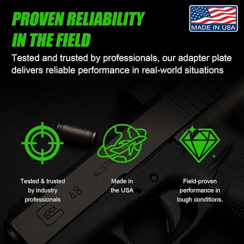 Adapter Plate for RMR Cut Slides No Recoil Lug Required | Compatible w/K-Footprint & RMS-C Optics (407K/507K/EPS/RomeoZero) | Model RM-H07K in Saudi Arabia