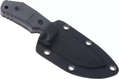 سكين Boker Plus Little Dvalin ذو الشفرة الثابتة EDC، مقابض G10 من الفولاذ D2 المطلي باللون الأسود مع غمد كيديكس الأسود، صممه ديرك هوفميستر (نقطة Spearpoint) in Kuwait