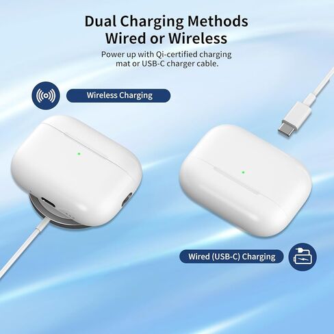 Wireless Charging Case Compatible with AirPods Pro 3 Generation, USB-C Port AirPods Pro 3 Charging Case Replacement, No Earbuds in Kuwait