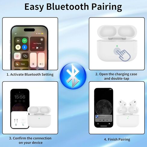 Wireless Charging Case Compatible with AirPods Pro 3 Generation, USB-C Port AirPods Pro 3 Charging Case Replacement, No Earbuds in Kuwait