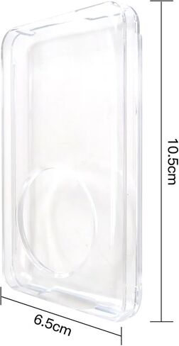 حافظة حماية من الكريستال الشفاف الصلب الشفاف المحدث من GRABOTE غطاء بديل للبشرة لأجهزة iPod Classic 80GB 120GB 160GB in Saudi Arabia