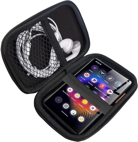 متوافق مع جراب Oilsky MP3 مقاس 4.7 بوصة، وحقيبة حمل Lamshaw صلبة للسفر والتخزين متوافقة مع مشغل MP3 MP4 بشاشة لمس كاملة مقاس 4.7 بوصة (أسود) in Saudi Arabia