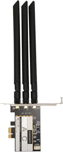 بطاقة BCM943602CS PCIE مع 3 هوائيات 1750 ميجابت في الثانية 2.4 جيجا هرتز 5 جيجا هرتز 4.0 لنظام التشغيل 11 in Saudi Arabia