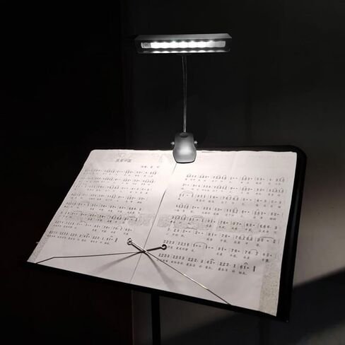 BESPORTBLE USB Rechargeable LED Music Stand Lamp Clip Light for Piano and Guitar, Foldable Music Score Reading Lamp with Adjustable Neck, Eye Protection Table Light for Night Studying in Kuwait