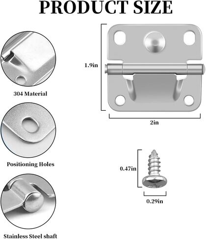 2 Pack Cooler Hinge Set Stainless Steel Replacement Parts for Outdoor Ice Chest Repair and Maintenance in Saudi Arabia