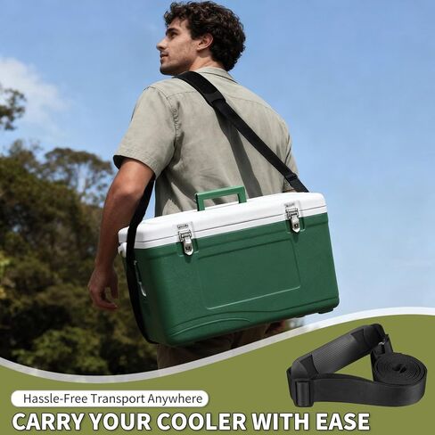 Cooler Strap Compatible with Engel Cooler, with Length Adjustable Nylon Strap and Comfortable Shoulder Pad, Ideal Cooler Straps for Outdoor Use in Kuwait