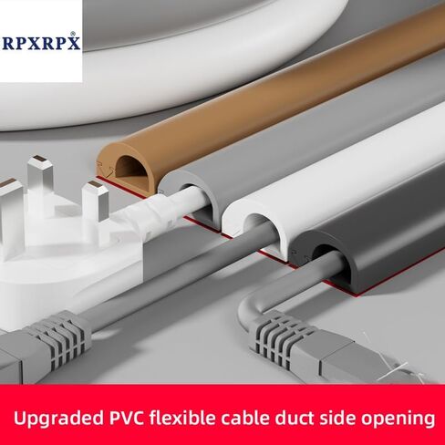 RPXRPXSide Open One Cord Cable Raceway Wire Cover for Cords, Our Cable Track is Best Suited for one Wire (Diameter <0.27"),Wire Raceway Management Cable Concealer Channel (White, 39in) in Saudi Arabia