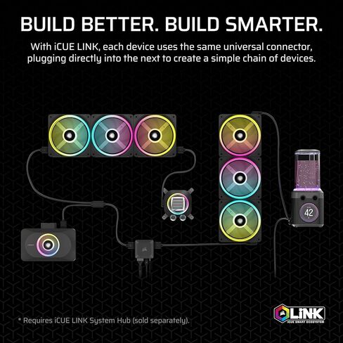 CORSAIR XG3 RGB Hybrid GPU Water Block – Hybrid Custom Cooling, Compatible with 5080, 5070 Ti, & 5070 GPUs, 18 Addressable RGB LEDs, iCUE Link Connectivity, Built-in Temperature Sensor – Black in Saudi Arabia