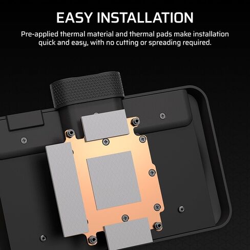 CORSAIR XG3 RGB Hybrid GPU Water Block – Hybrid Custom Cooling, Compatible with 5080, 5070 Ti, & 5070 GPUs, 18 Addressable RGB LEDs, iCUE Link Connectivity, Built-in Temperature Sensor – Black in Saudi Arabia
