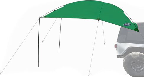 Kamp-Rite KAMPAWN319 SUV Sport Multi Use Outdoor Shade Shelter Tent Camping Awning w/ 3 Poles, 2 Legs, & Carry Bag, Jolly Green in Saudi Arabia