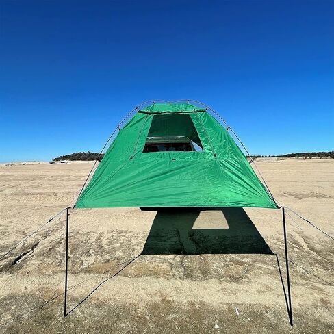 Kamp-Rite KAMPAWN319 SUV Sport Multi Use Outdoor Shade Shelter Tent Camping Awning w/ 3 Poles, 2 Legs, & Carry Bag, Jolly Green in Saudi Arabia