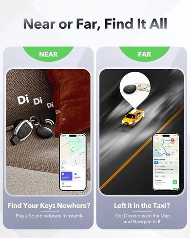 Air Tracker Tags-4 Pack for Apple Find My, Official MFi Certified, Smart Bluetooth Key Finder, Tracking Device for iPhone, Mini Finder Locator for Luggage, Backpack, Wallet, Bags, Dog, Pet, eBike in Saudi Arabia