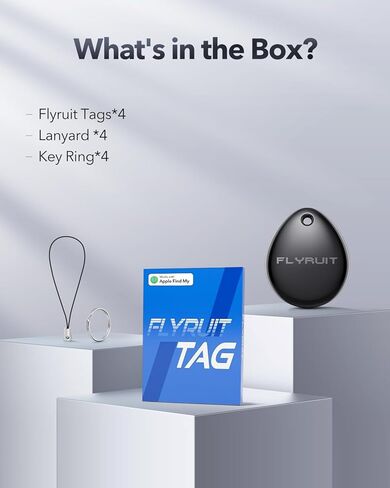Air Tracker Tags-4 Pack for Apple Find My, Official MFi Certified, Smart Bluetooth Key Finder, Tracking Device for iPhone, Mini Finder Locator for Luggage, Backpack, Wallet, Bags, Dog, Pet, eBike in Saudi Arabia