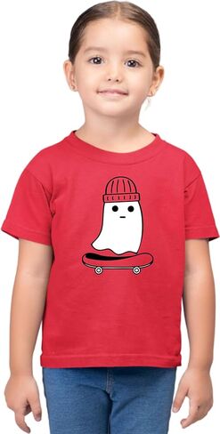 تي شيرت Go All Out Skater Ghost Funny Halloween Skateboard للرجال والنساء والشباب in Saudi Arabia