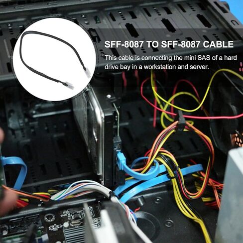 Mini SAS Sff-8087 to Sff-8087 Internal 36 Pin Cable 0.5m for Server Data Storage and Controller Connections in Saudi Arabia