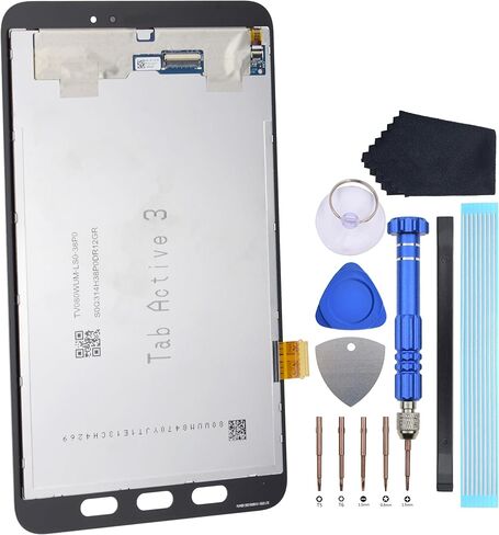 شاشة تجميع رقمية وشاشة عرض لجهاز Samsung Galaxy Tab Active3 WiFi باللون الأسود in Kuwait