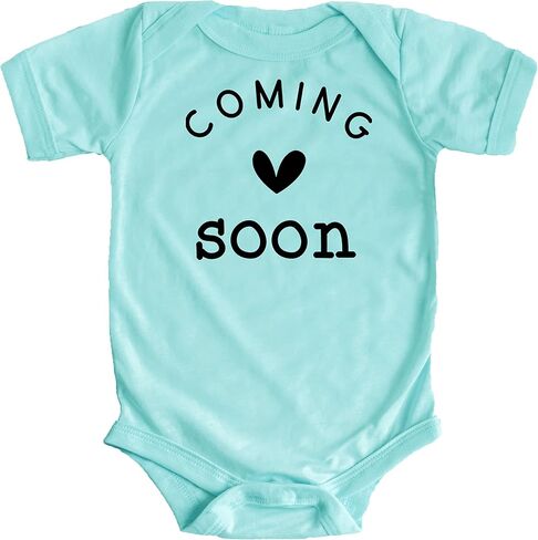 Olive Loves Apple Coming Soon Heart Pregnancy Reveal Photoshoot Bodysuit for Pregnancy Annonucement in Saudi Arabia
