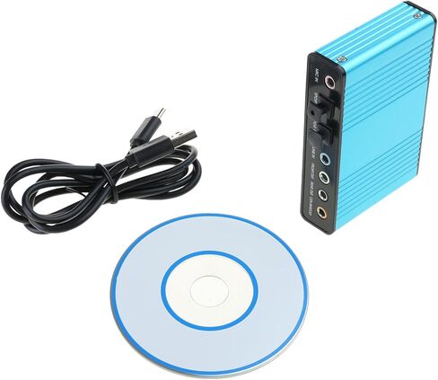 بطاقة صوت خارجية USB 5.1/7.1 Soundbox صوت محيطي ديناميكي ثلاثي الأبعاد يصل إلى 6 مكبرات صوت في وقت واحد وتشغيل in Kuwait