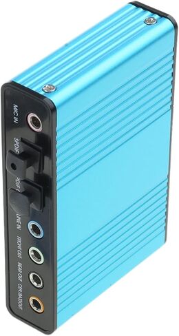 بطاقة صوت خارجية USB 5.1/7.1 Soundbox صوت محيطي ديناميكي ثلاثي الأبعاد يصل إلى 6 مكبرات صوت في وقت واحد وتشغيل in Kuwait