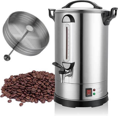 Coffee Coffee Coffee 20L 120CUP CHOP COFFE Coffee Hot Beverage Dispenser 1300W Fast Brew Coffee Machine للأحداث والمكاتب والكنيسة والمدرسة والفولاذ المقاوم للصدأ in Kuwait