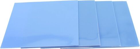 4PCS 100x100mm 0.5/1/1.5/2mm Heat Resistant Silicone Thermal Pad Laptop Cooling Pad Suitable for Electronic Electrical Product Control Board in Kuwait